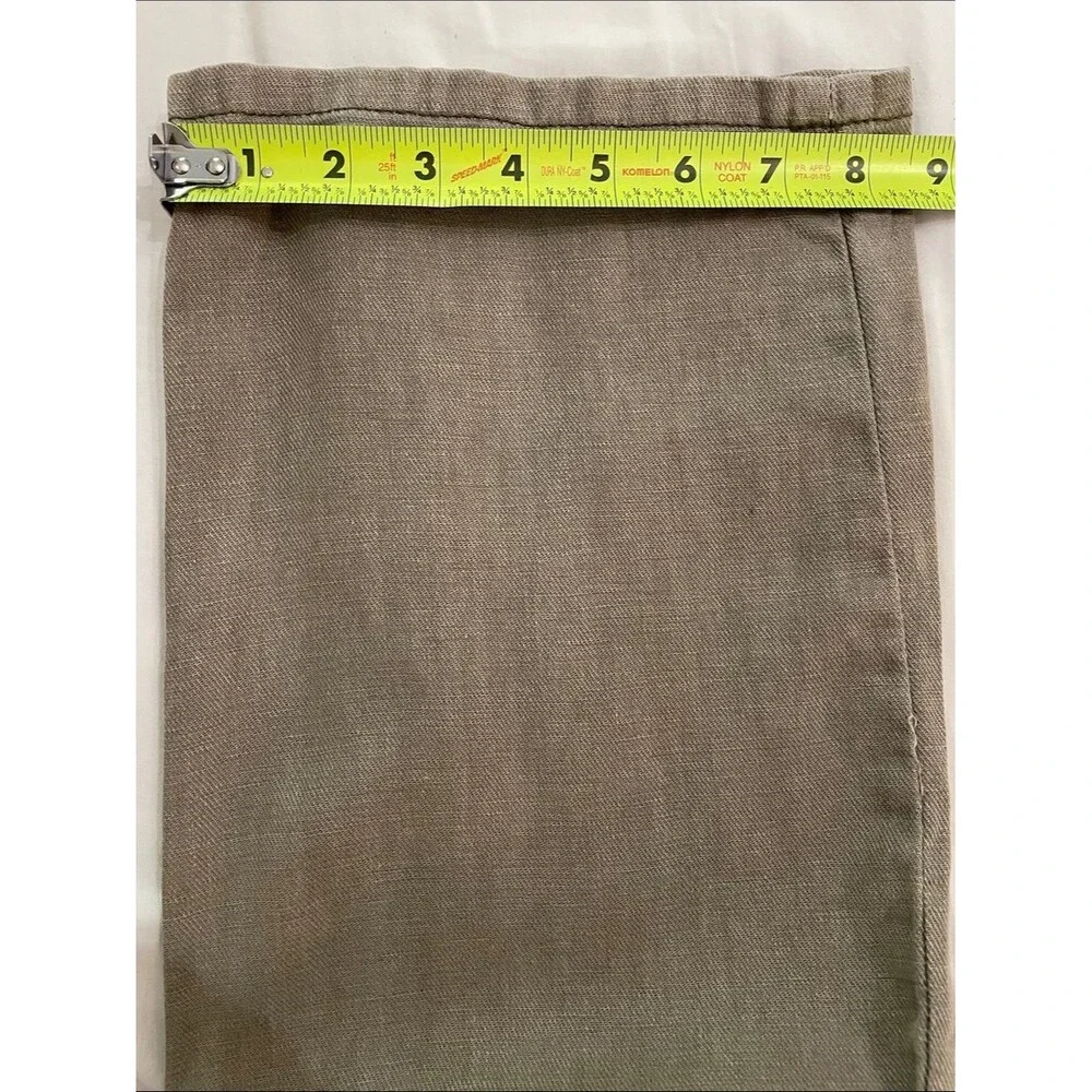Tommy Bahama Island Crafted Linen Blend Pants Mens 32x32 Tan Khaki 5 Pocket